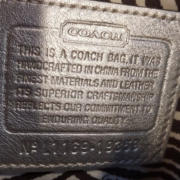 Coach Tan and Gray Shoulder Bag - Picture 5 of 6